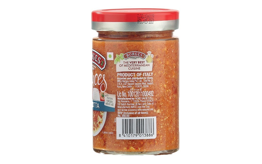 Borges Sauces Ricotta    Glass Jar  300 grams